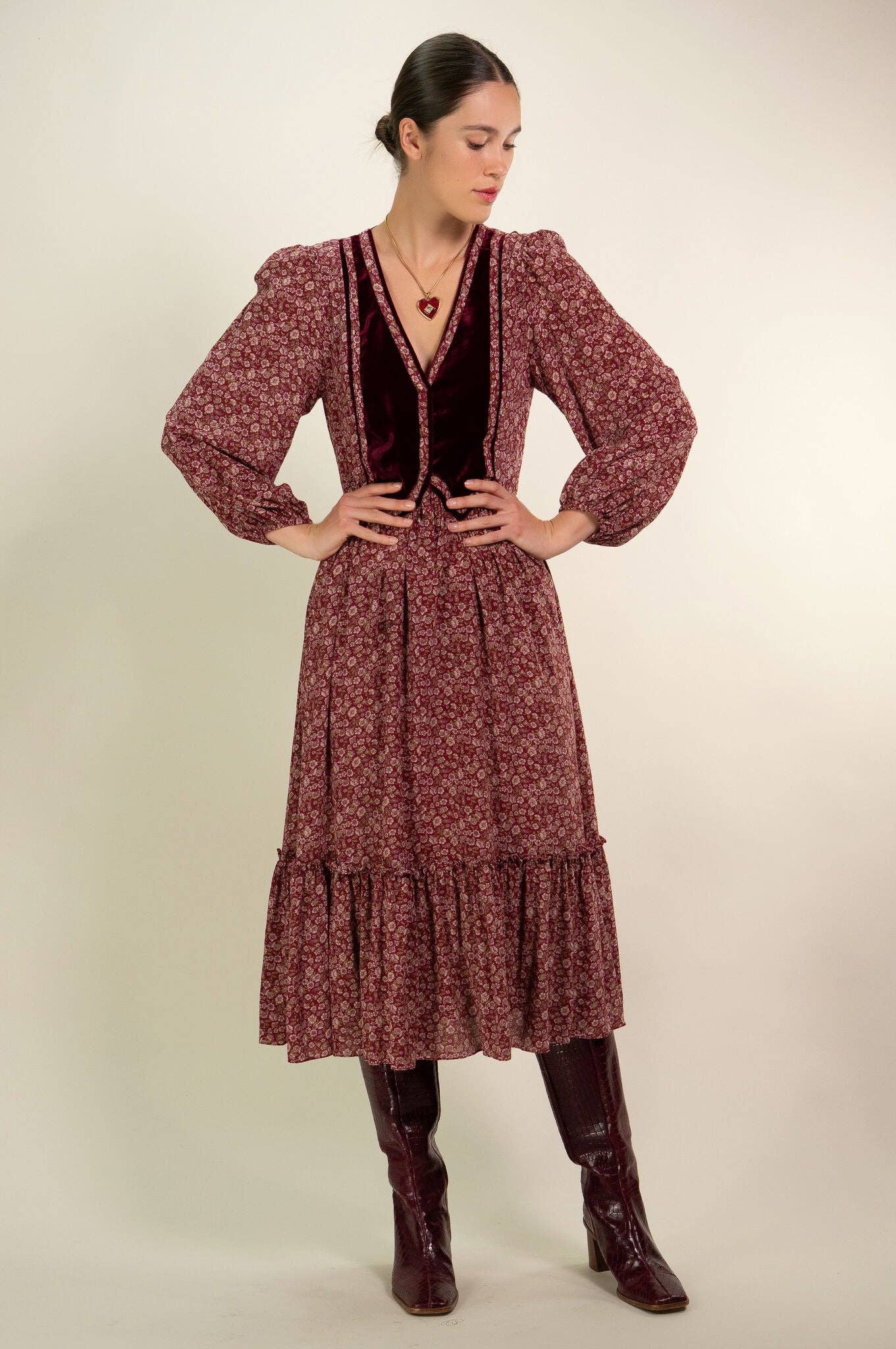 Kristinit - Wholesale Dress - Women's - Antique Floral Sofija Dress