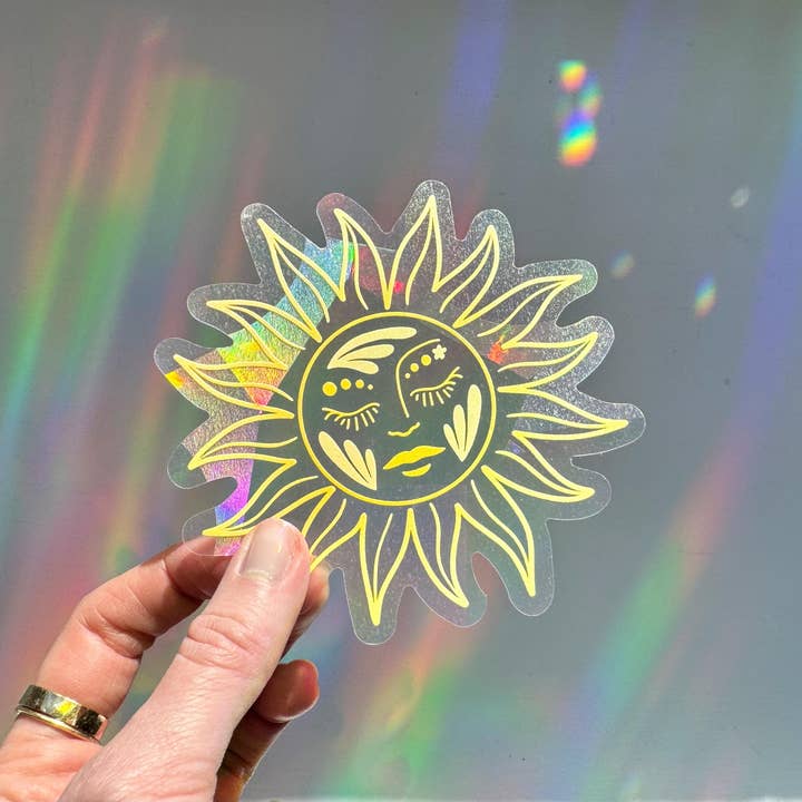 Ten By Ten - Wholesale Suncatcher - Sun Goddess Suncatcher Sticker Rainbow Window Decal5