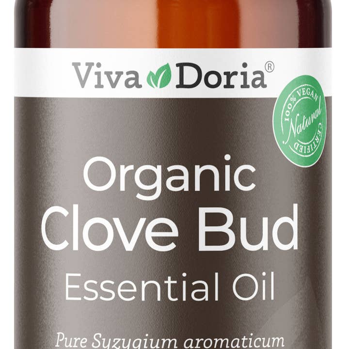 Óleo Essencial de Cravo Orgânico de Grau Alimentar, 30 mL (1 fl oz) por atacado de VIVA DORIA INC.