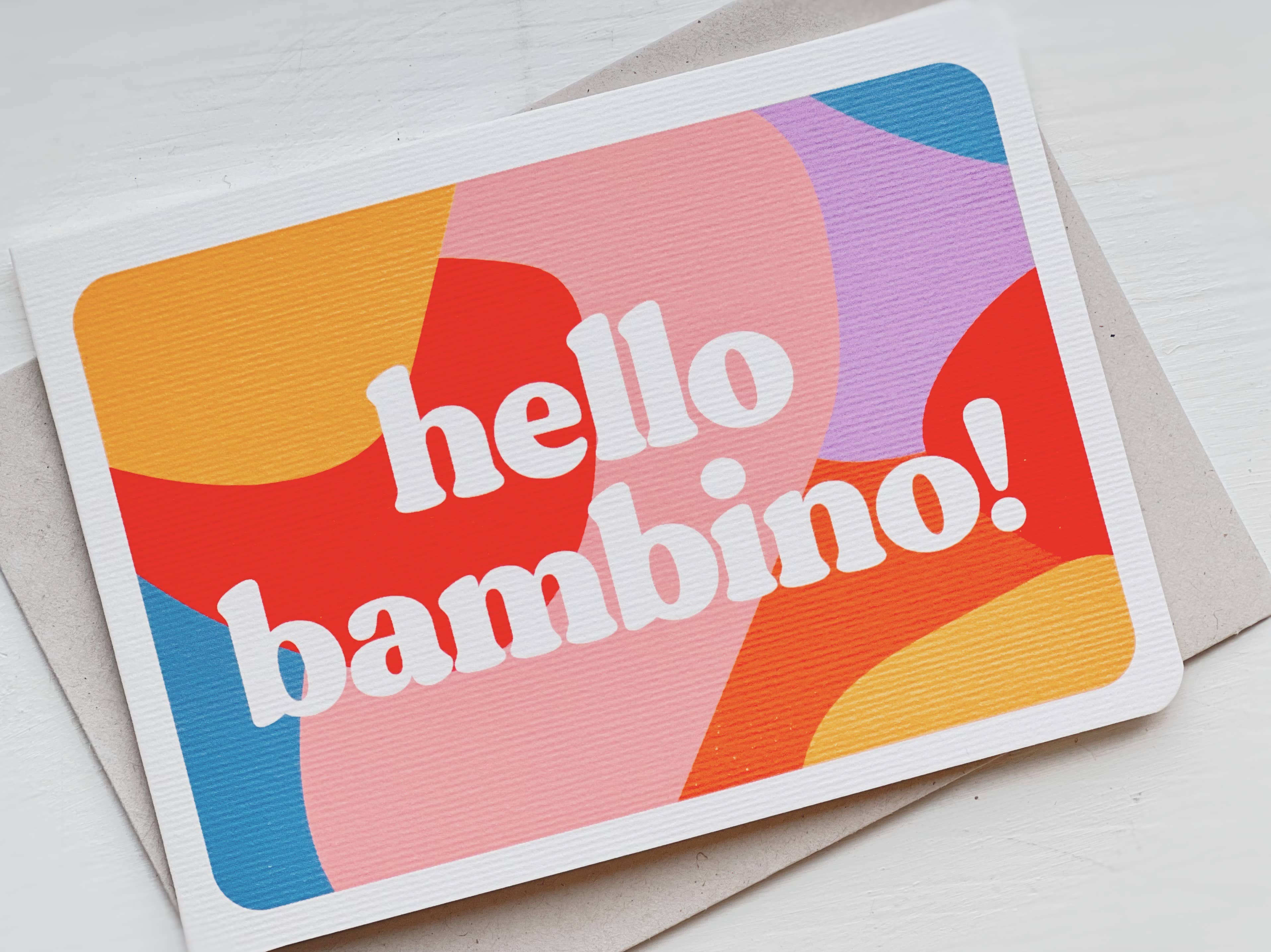 studionubbo – wholesale Baby card – hello bambino - new baby card2