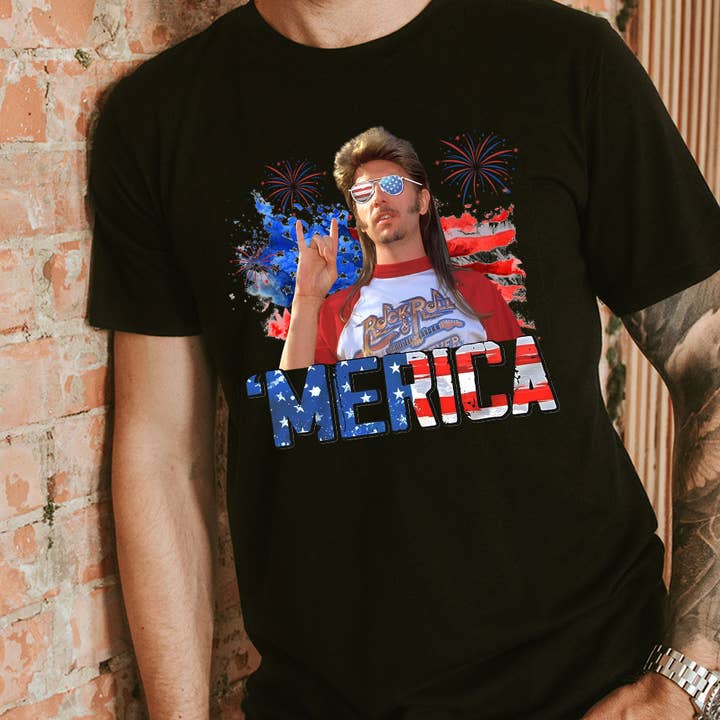 Merica July 4th - Funny Joe Dirt Fourth USA Graphic Shirt and other Purchase Wholesale merica. Free Returns & Net 60 Terms on Faire trending on Faire.