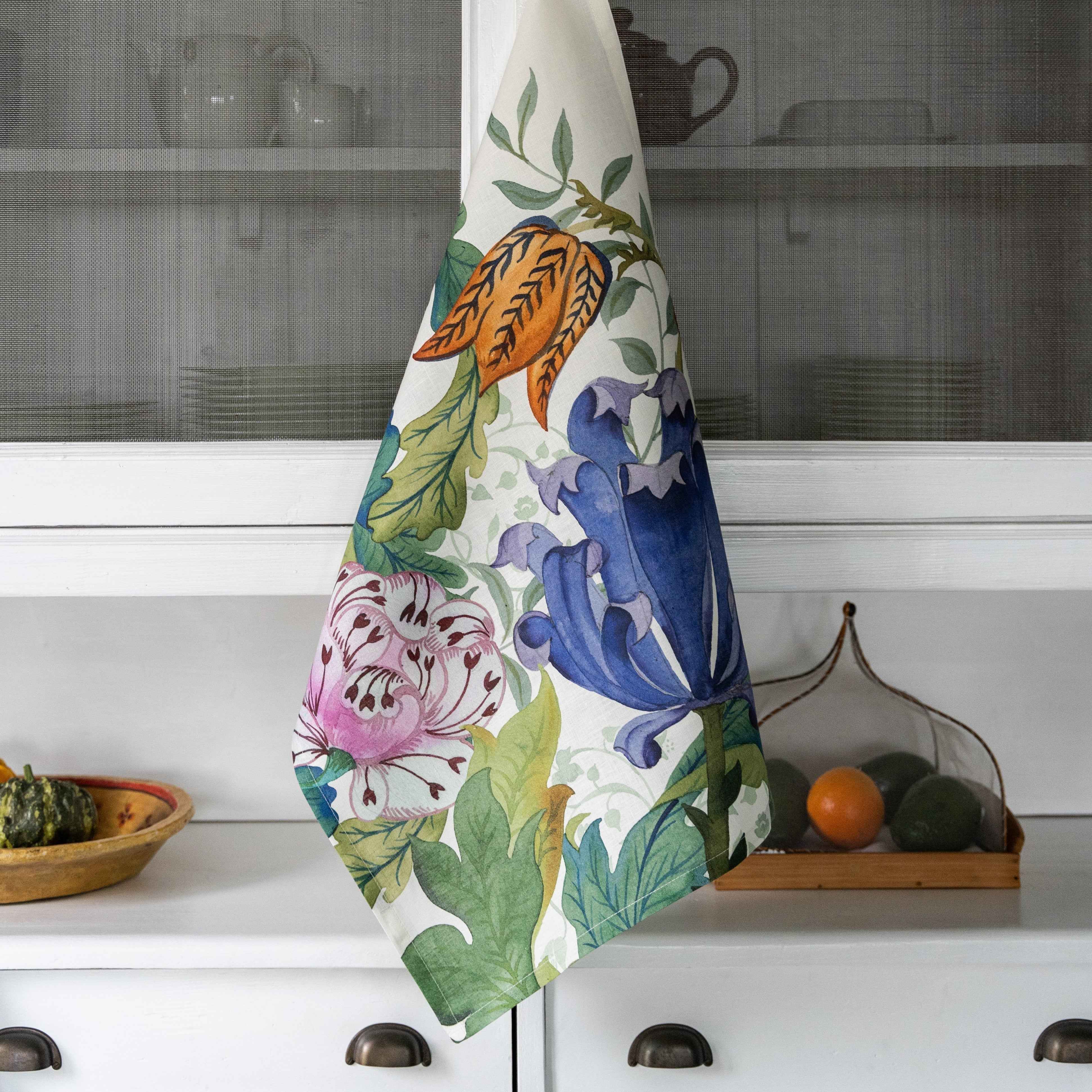 The Napking – Toalha de chá por atacado – Toalhas de Cozinha «Morris», Linho de Qualidade Premium 100% Fabricado em Itália3