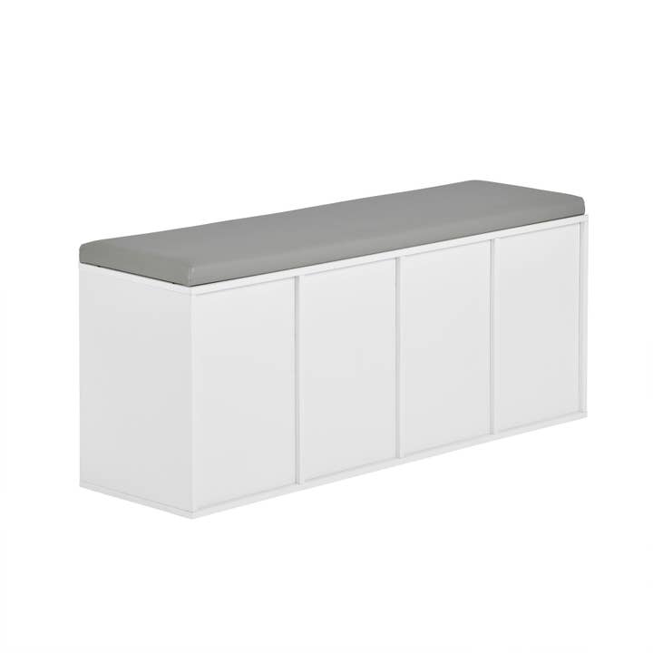 HOMYCASA DESIGN INC - Wholesale Shoe Rack - Modern Shoe Storage Bench with Cushion