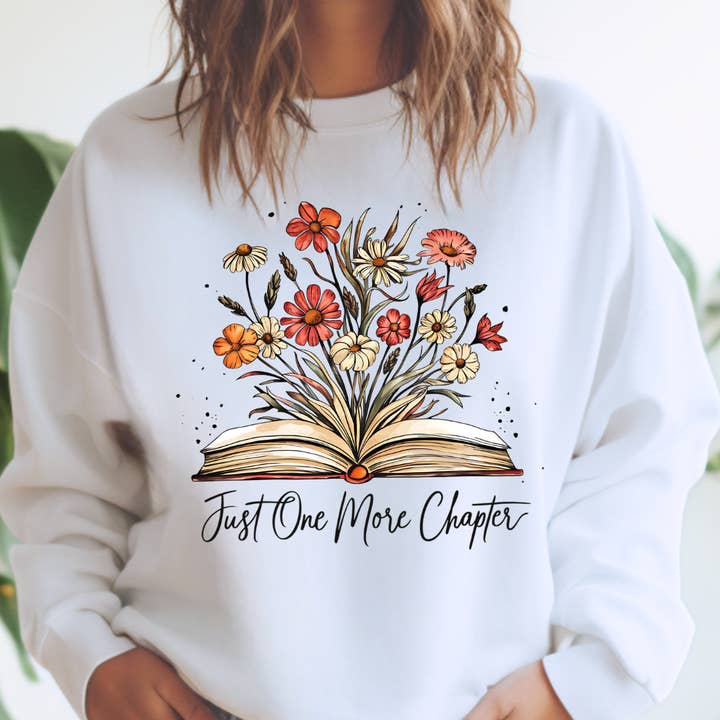 Bara ett kapitel till crewneck-tröja för wholesale av Kiki's Boutique