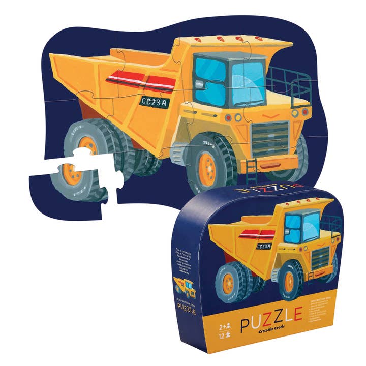 Hippychick - Vente Puzzle – enfant - Crocodile Creek Puzzle Mini FSC de 12 pièces pour enfants Construction