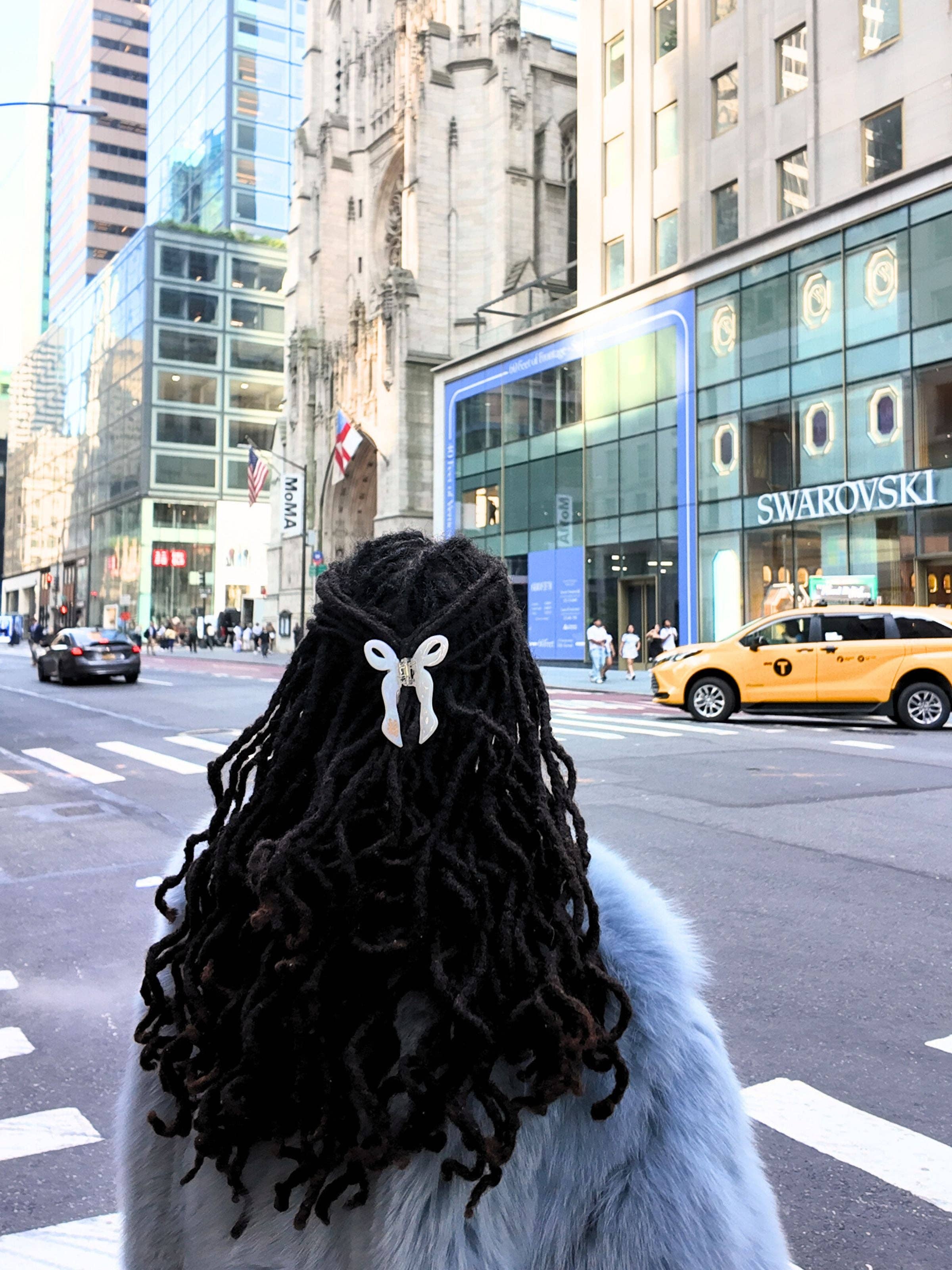 Solar Eclipse – Clips para cabelo - Mulher por atacado – Garra de Cabelo com Laço Coquette Pintado à Mão | Ecológico21