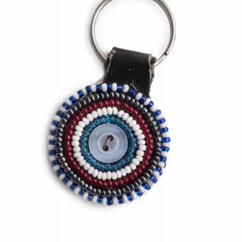 Round Key Chain for wholesale by BeadWORKS