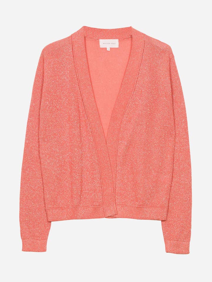 CARDIGAN LECELESTE papaya for wholesale by Maison Anje