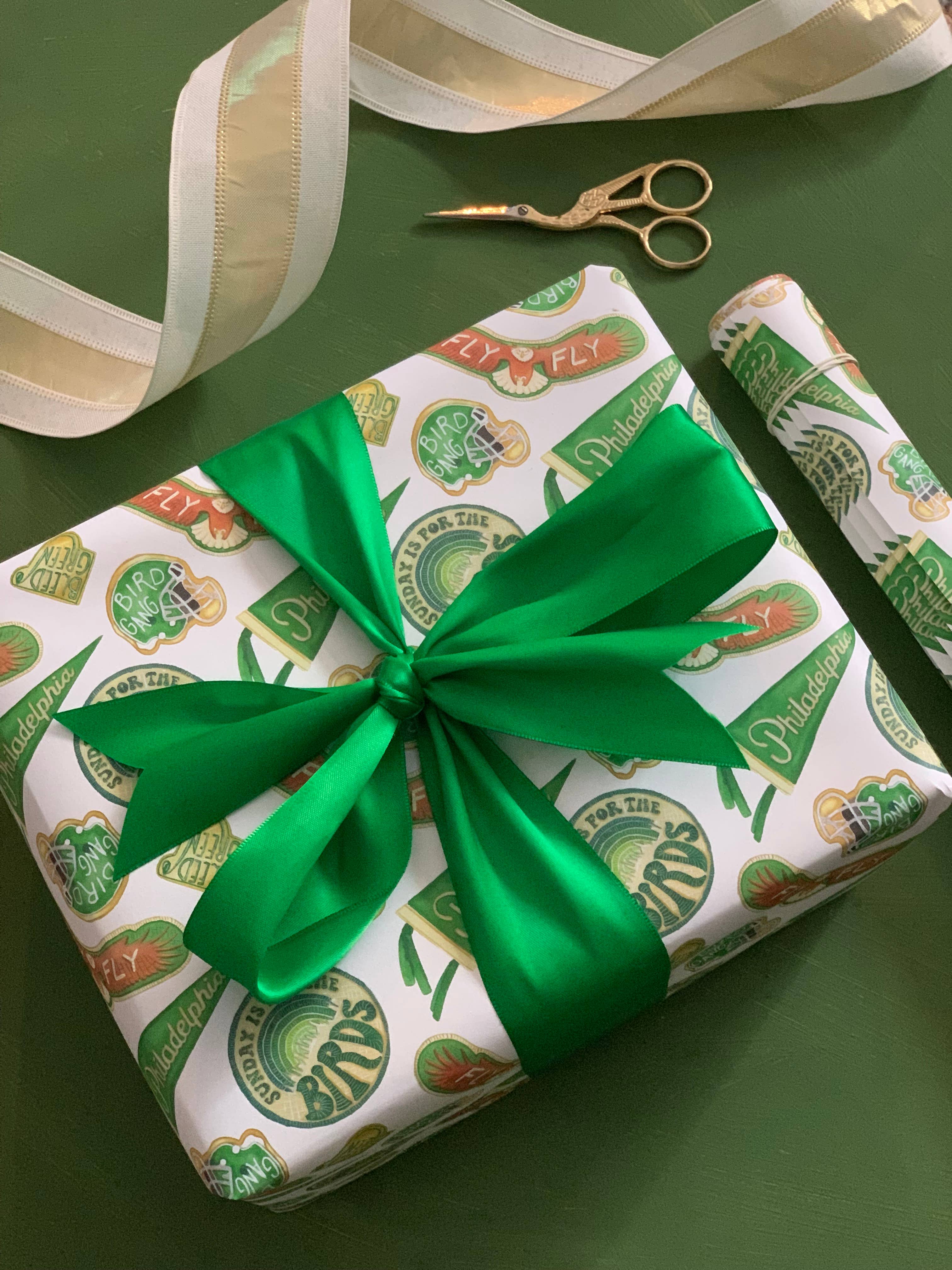 Meadowbrook Lane - Wholesale Wrapping Paper Roll - Philly Football Fan Wrapping Paper3