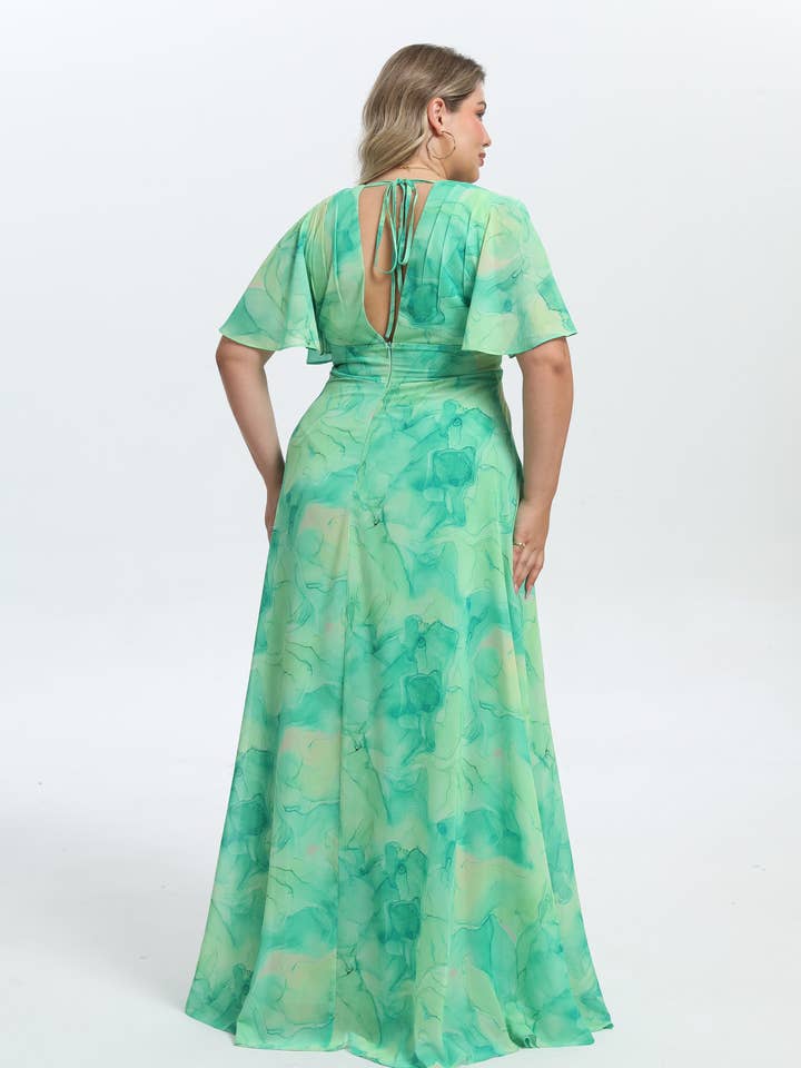 Lucas & Emma - Sarl RJ & co – Engroshandel Aftenkjole - Dame – Elegant og trendy ceremoni plus size kjole 251088