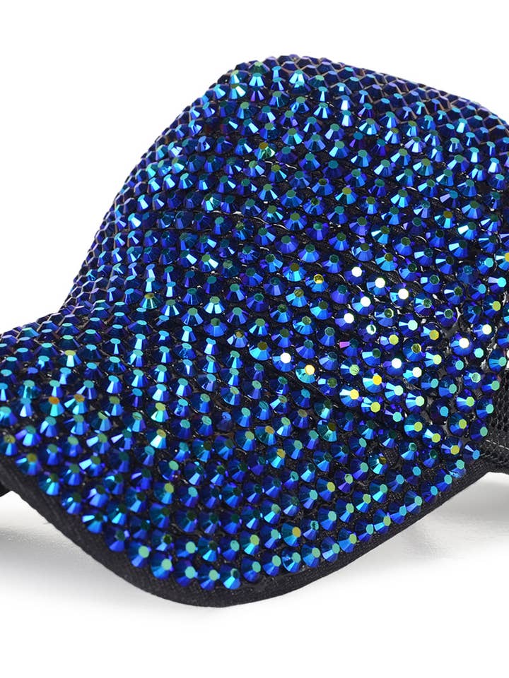 Casquette de baseball en strass cloutée pour femmes pour la vente par Anna Kaci Wholesale