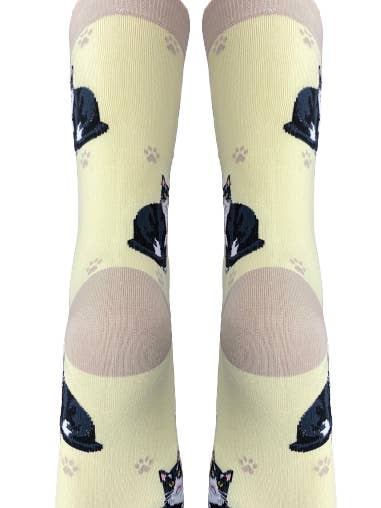 E&S Pets - Wholesale Socks - Unisex - Black and White Cat - Unisex - Fun Novelty Dog Socks3