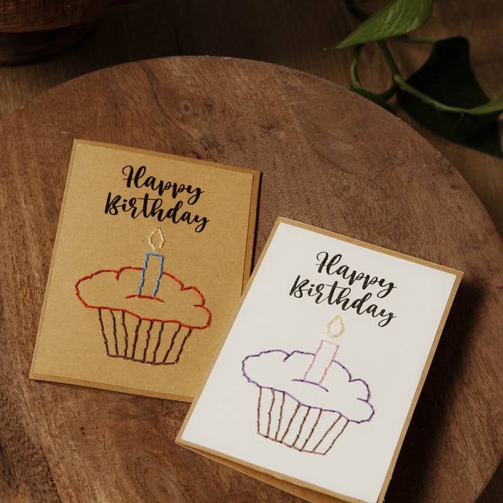 Rosie's Boutique Haiti - Wholesale Birthday Card - Birthday Cupcake Greeting Cards || Set of 41