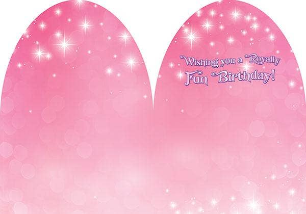 Paper House Productions - Wholesale Birthday Card - Princess Castle Glitter Card1