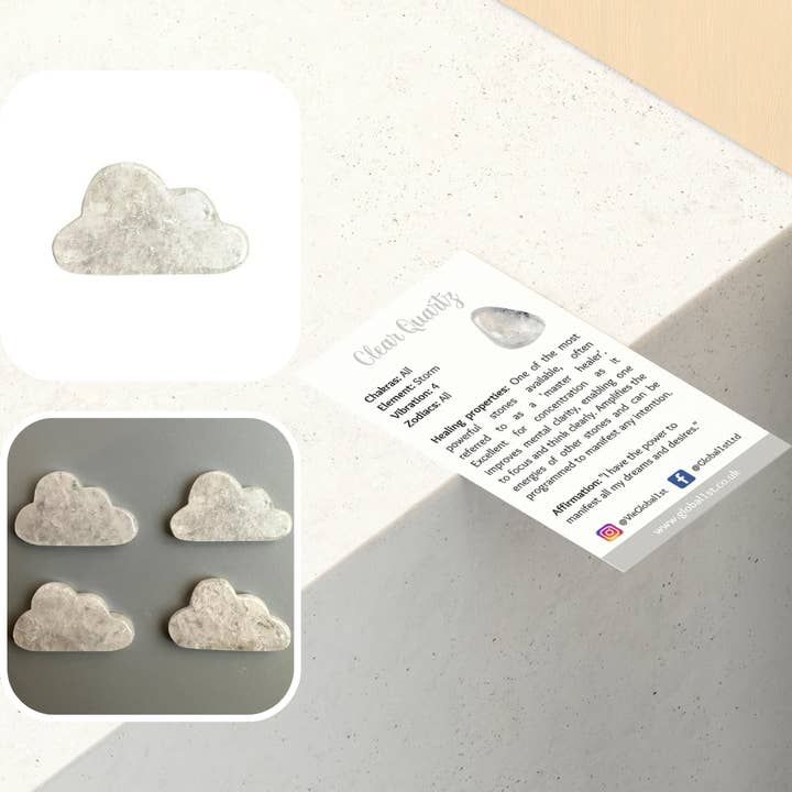VIE - Wholesale Spiritual Stone/Crystal - Crystal Cloud, 5x3x0.5cm2