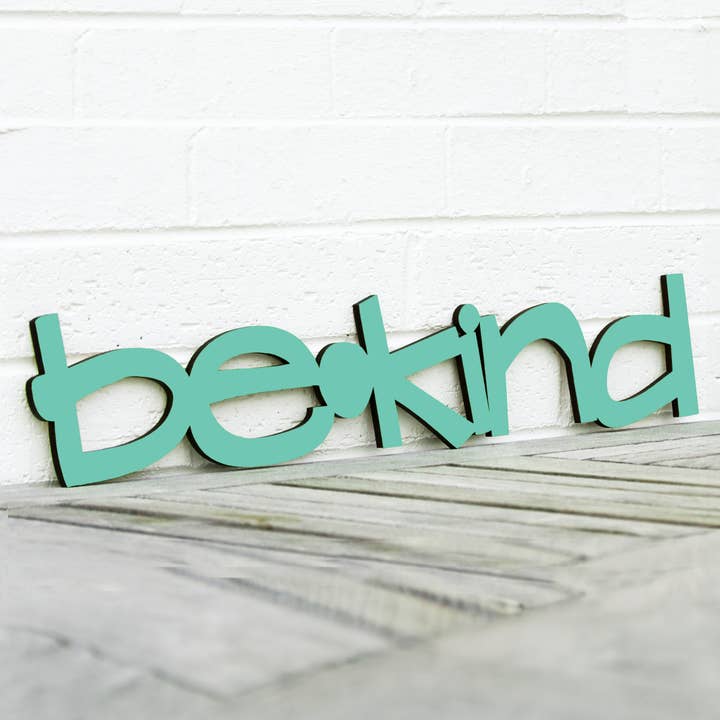 Be Kind Wood Wall Art Sign for Back To School for wholesale by Spunky Fluff