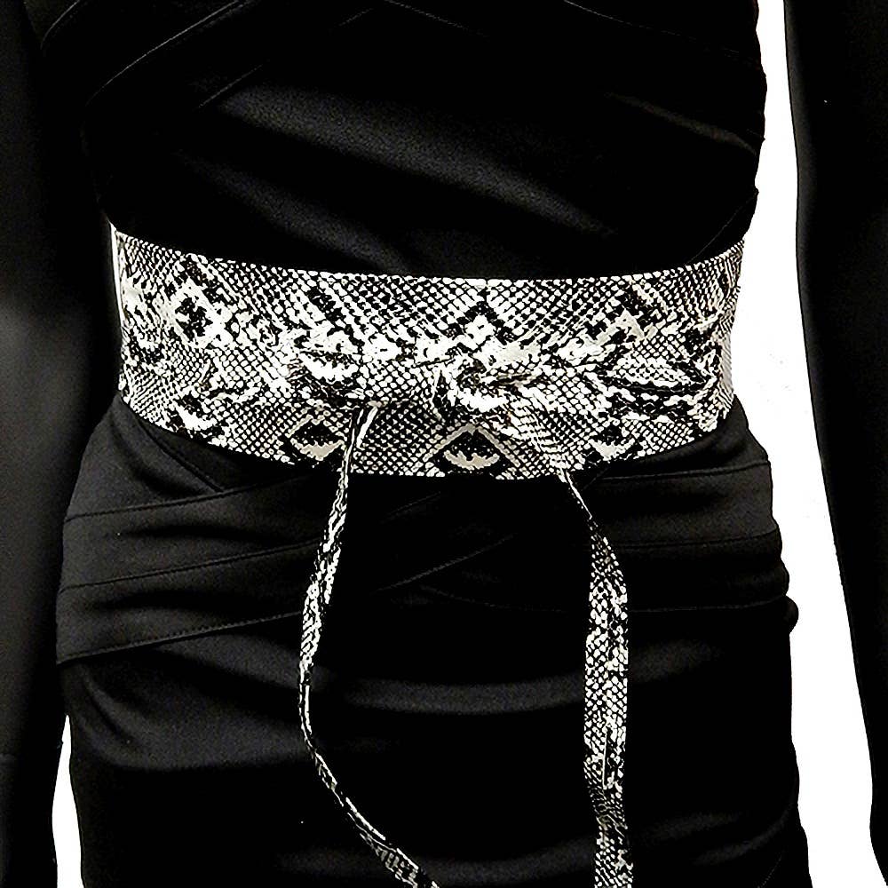Diacly – wholesale Belt – Women's – Snake Pattern Wrap Around Fashion Belt0