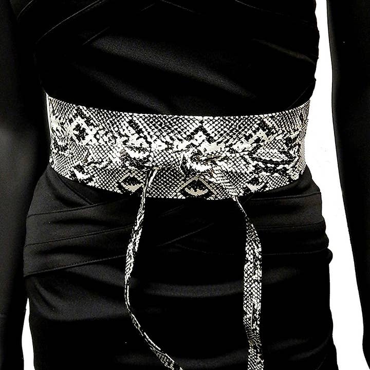 Diacly – wholesale Belt – Women's – Snake Pattern Wrap Around Fashion Belt