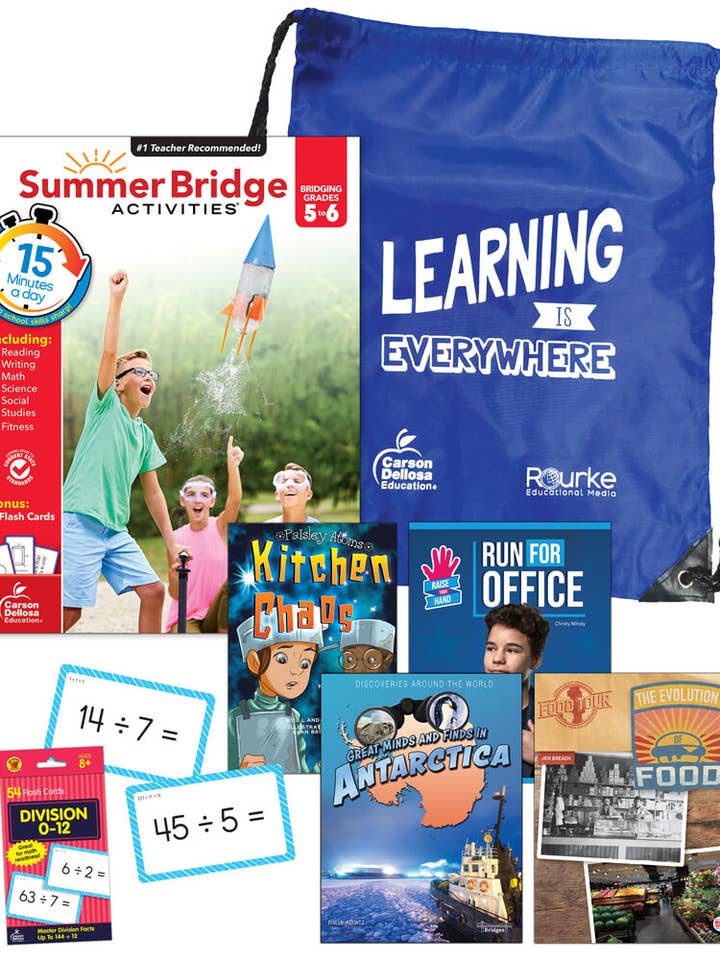 SUMMER BRIDGE ESSENTIALS BACKPACK 5-6 for wholesale by Carson Dellosa Education