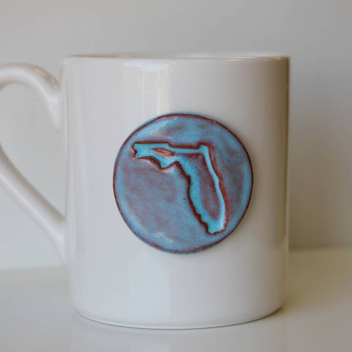 Tasse à café de style régulier estampée (12 oz) pour la vente par Prodigal Pottery