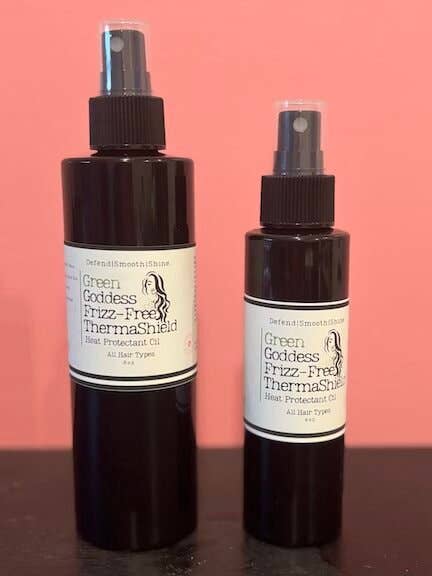 Bouclier Thermique Sans Frisottis Déesse Verte pour la vente par ALCHEMICAL HERB ARTISTRY