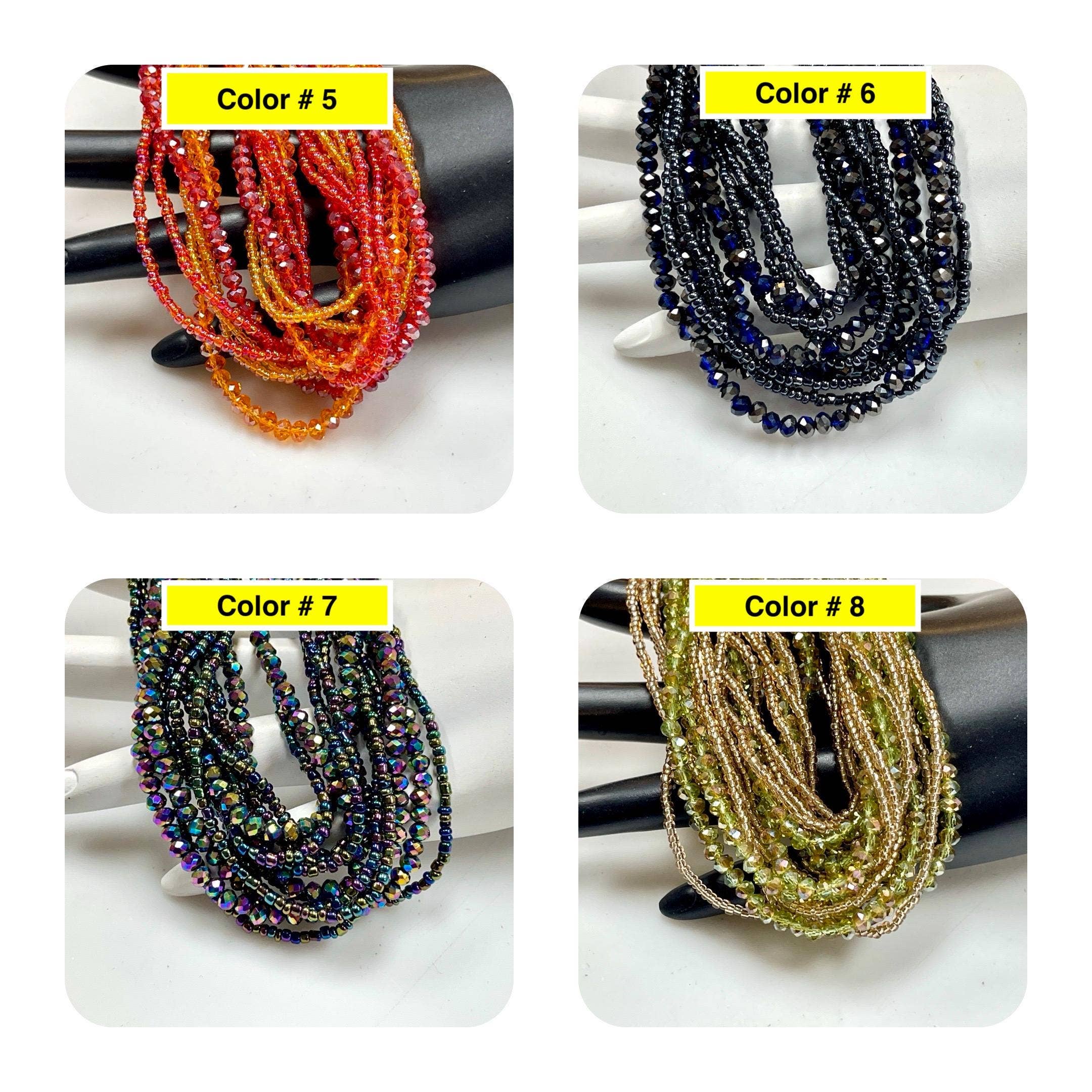 TRIVENI USA INC – Großhandel Perlen – 2 lange Stränge von 4mm 18" tschechischen facettierten Kristallperlen Strang1