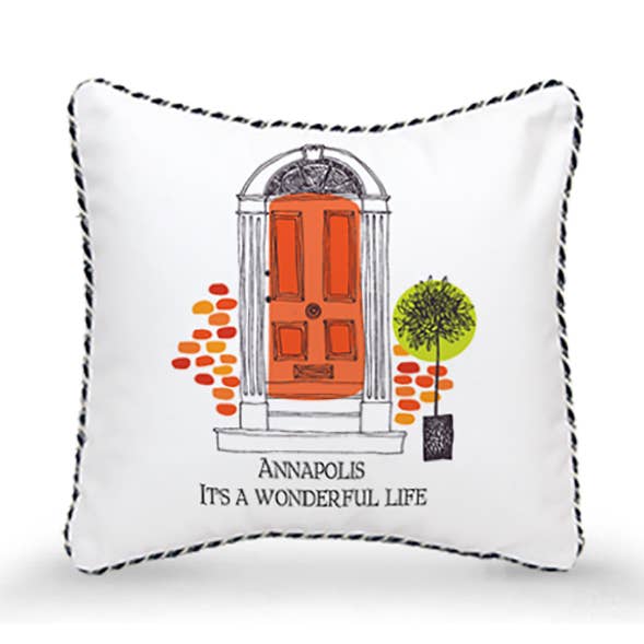 Pude (10x10) - Orange dør: Det er en vidunderlig (navnedråbe) for engroshandel hos Mariasch Studios