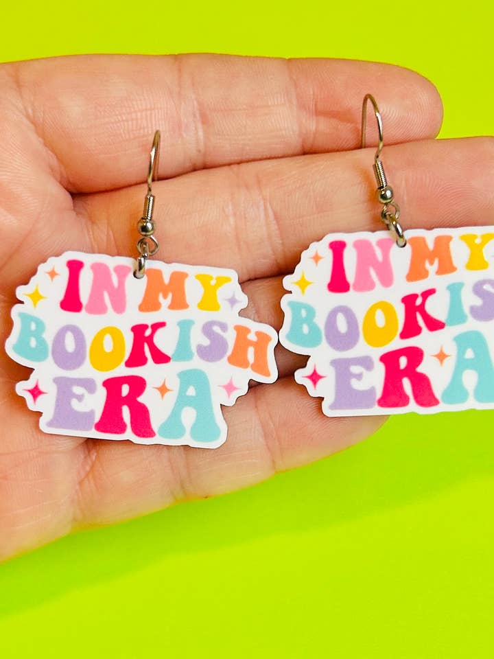 Bogtema Øreringe Boglige Øreringe Bog Smykker Læsning for engroshandel hos Alien Bratz