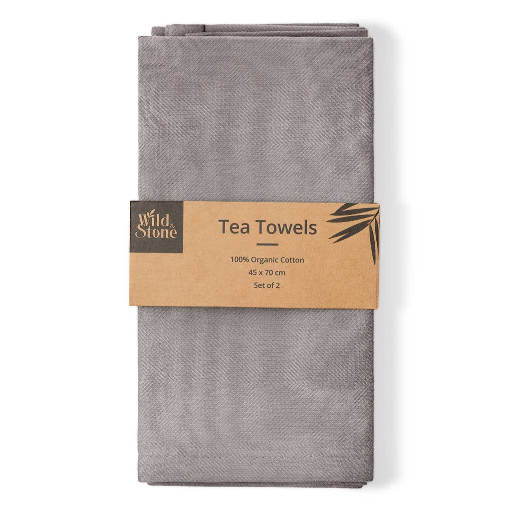 Wild and Stone - Wholesale Tea Towel - Organic Cotton Tea Towel | Herringbone Weave4