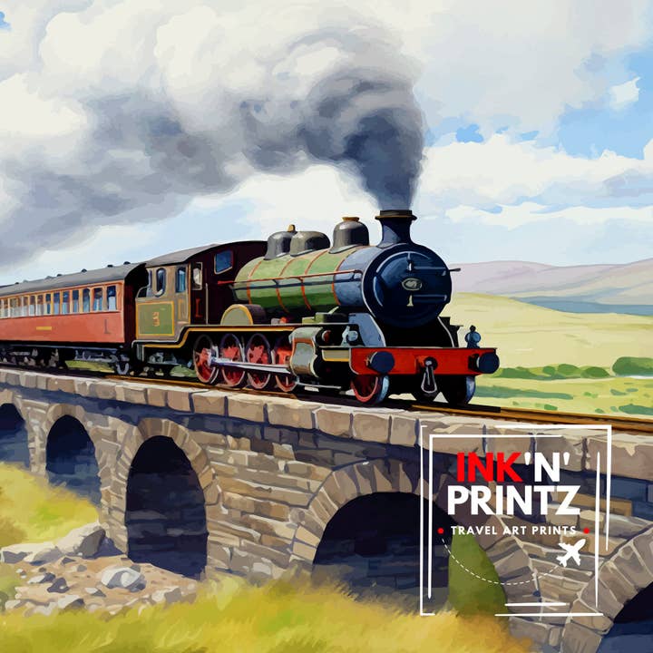 InkNPrintz – wholesale Poster – Ribblehead Viaduct Landscape Poster Yorkshire Dales Wall Art Ribblehead Viaduct Poster UK Travel Posters Yorkshire Art Poster Ribblehead7