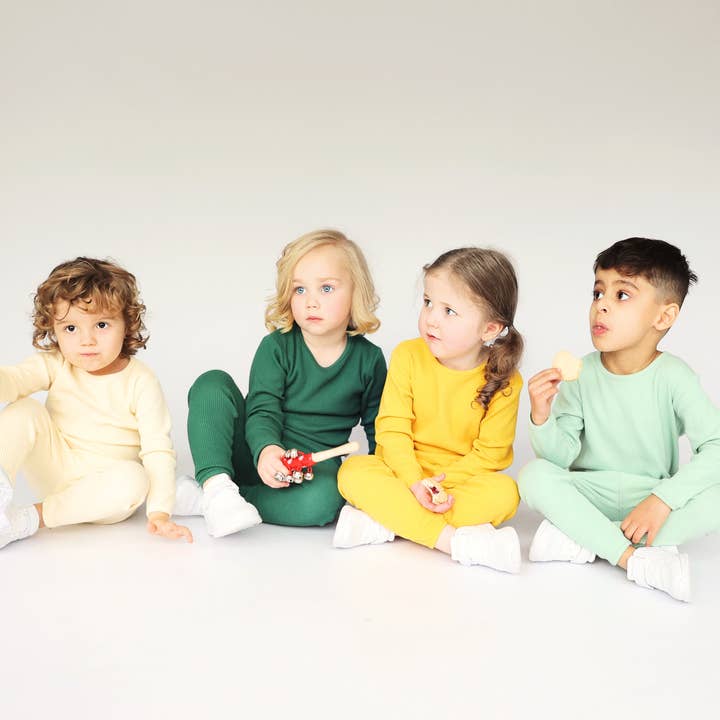 DreamBuy - Wholesale Top & Pant Set - Kids - Personalized Ribbed Lounge Set Pajama Pyjama Tracksuit Pjs1