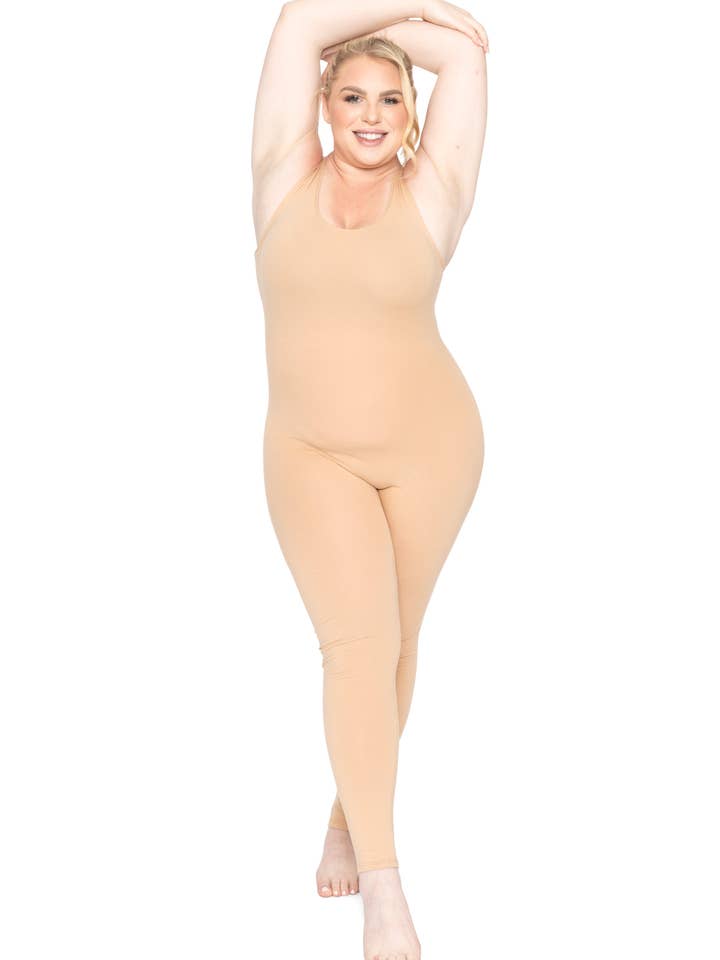 Stretch Is Comfort - Wholesale Unitard – Women′s - Women's Plus Size Teamwear Cotton Tank Unitard