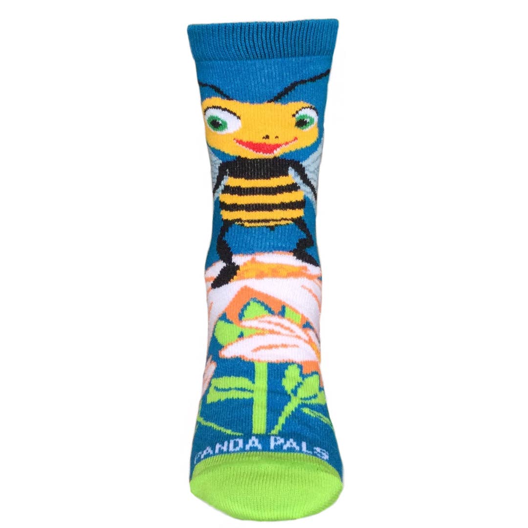 Sock Panda – wholesale Socks – Child – Bees Loving Flower Socks (Ages 3-7)4