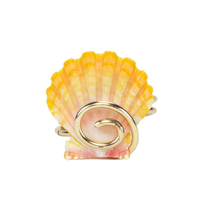 Guava Isle - Wholesale Cocktail/Statement Ring - Sunrise Shell Ring