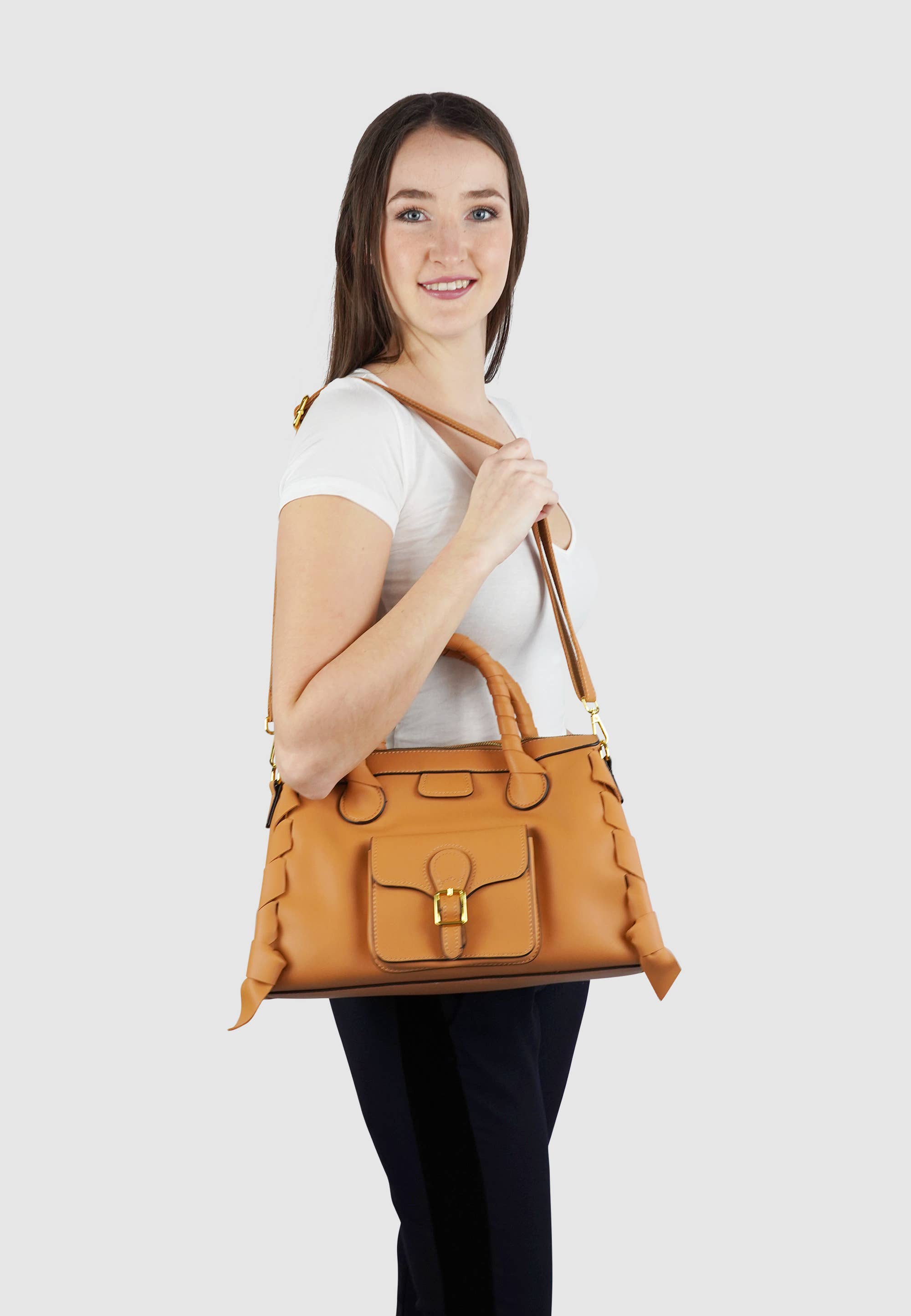 HJS - Vente Sac à main avec poignée sur le dessus – femme - Sac à main 'JULE' - Sac à main de haute qualité9