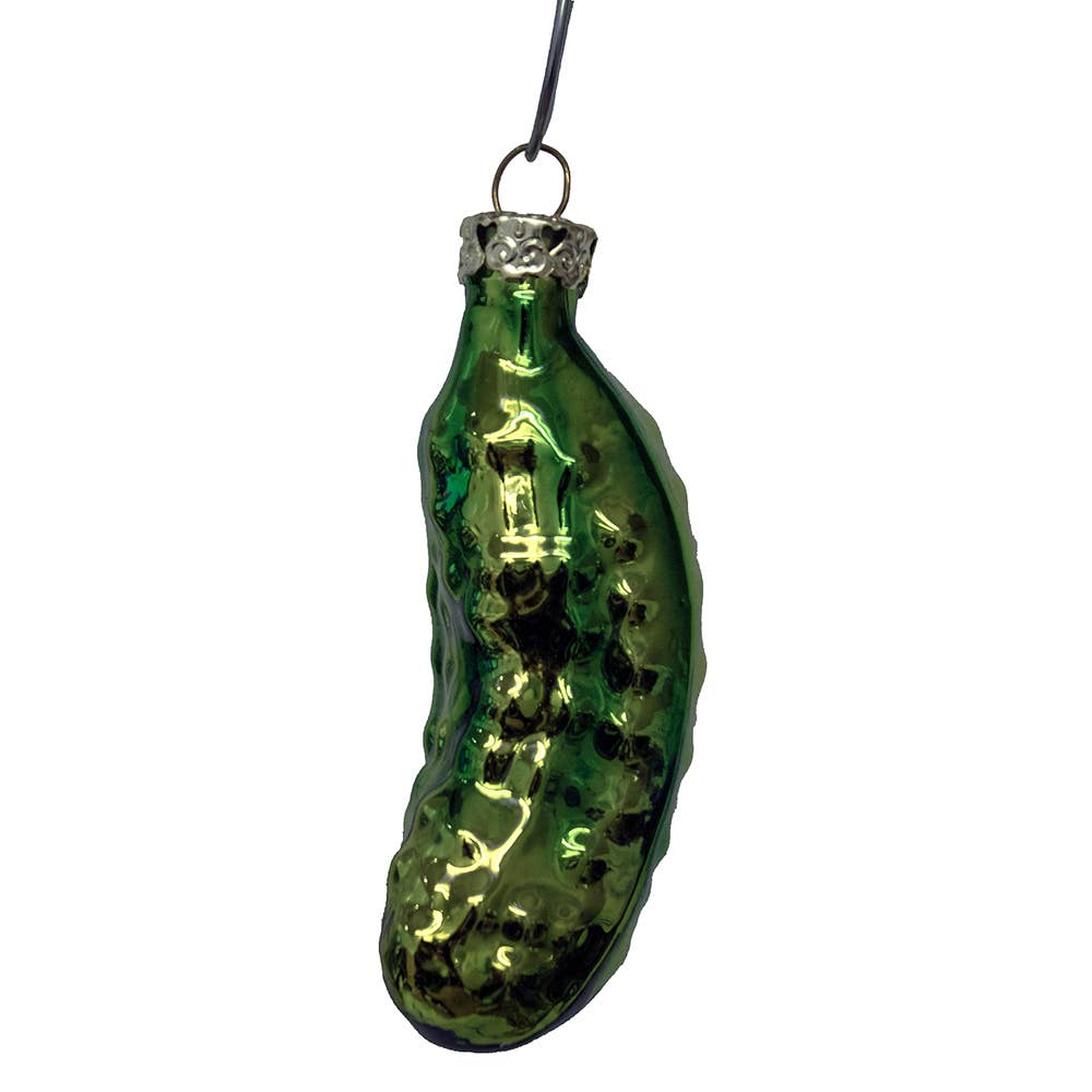 Kurt S. Adler, Inc. - Wholesale Ornament - 3"HAND BLOWN GLASS PICKLE ORNAMENT1