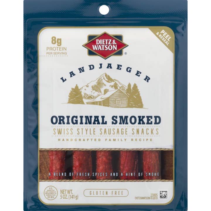 Dietz & Watson - Wholesale Sausage - Dietz & Watson Original Smoked Landjaeger, 5 oz