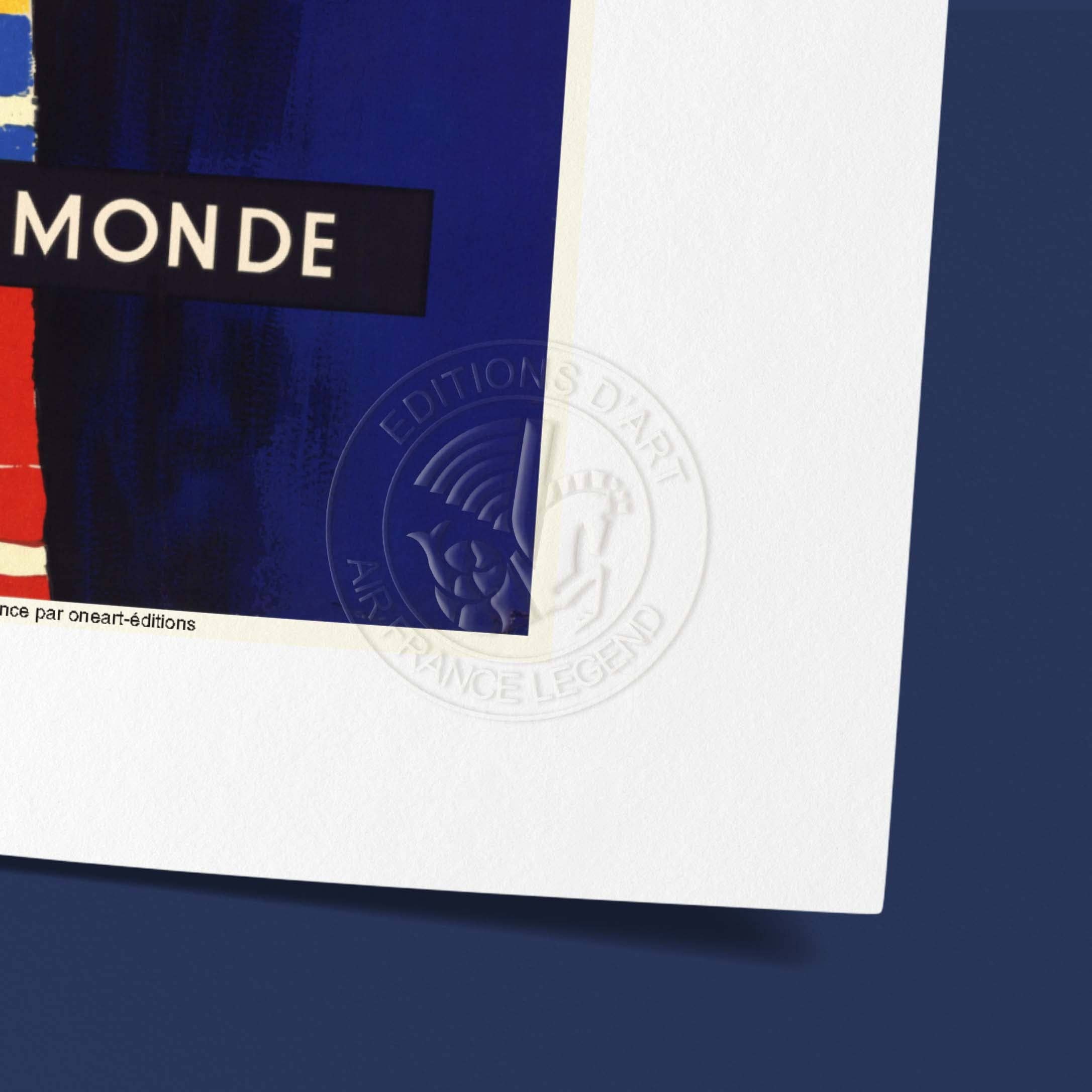 Oneart - Wholesale Poster - Air France Poster / The World's Longest Route - AFL00763