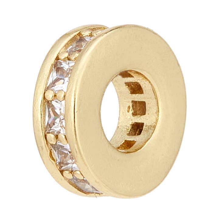 Clear Stone Spacer for wholesale by Duke and Jae