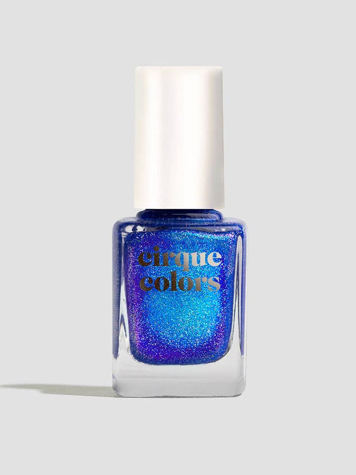 Cobalt Blue Shimmer Holographic Nail Polish - Cirque Colors for wholesale by Cirque Colors
