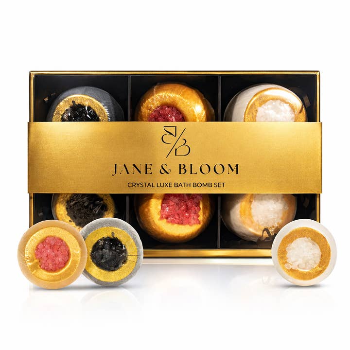 Crystal Luxe Bath Bomb Gift Set - Jane & Bloom for wholesale by Jane and Bloom USA