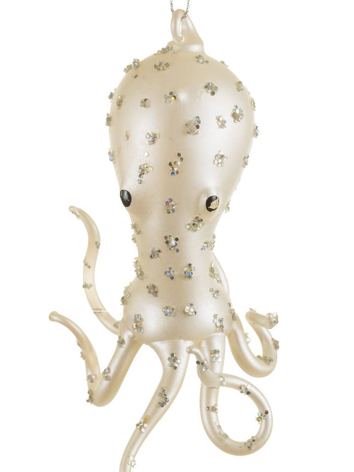 NEW-White Octopus Ornament for wholesale by Starlight Collection