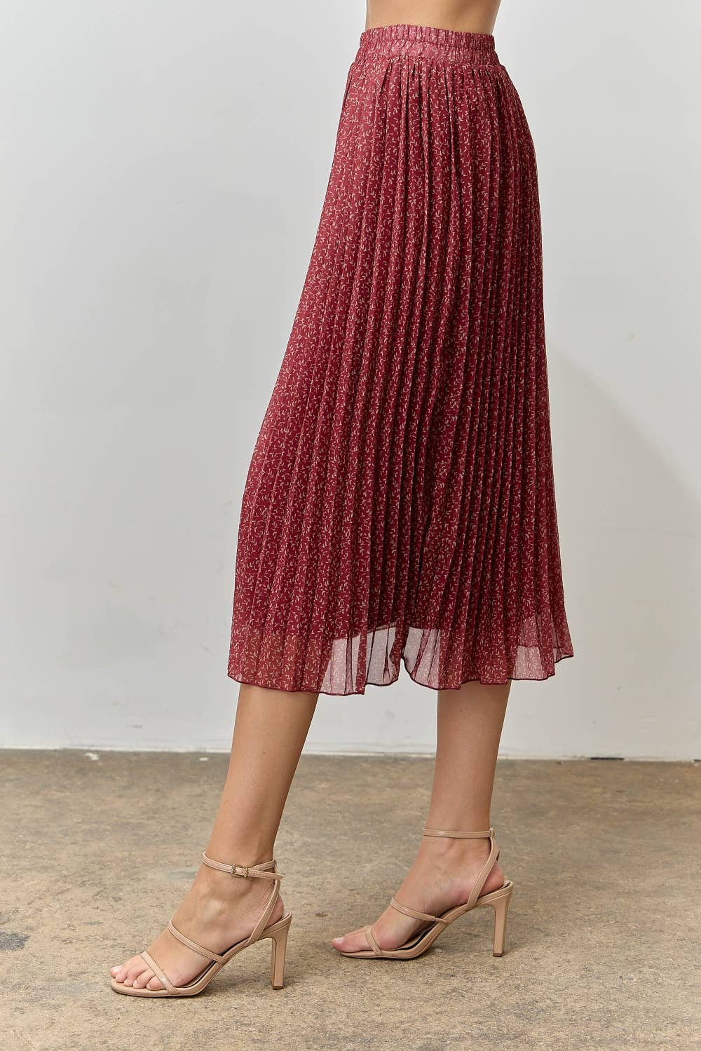 Polagram by Wellmade USA - Wholesale Skirt - Women's - FLORAL PRINT MIDI SKIRT2