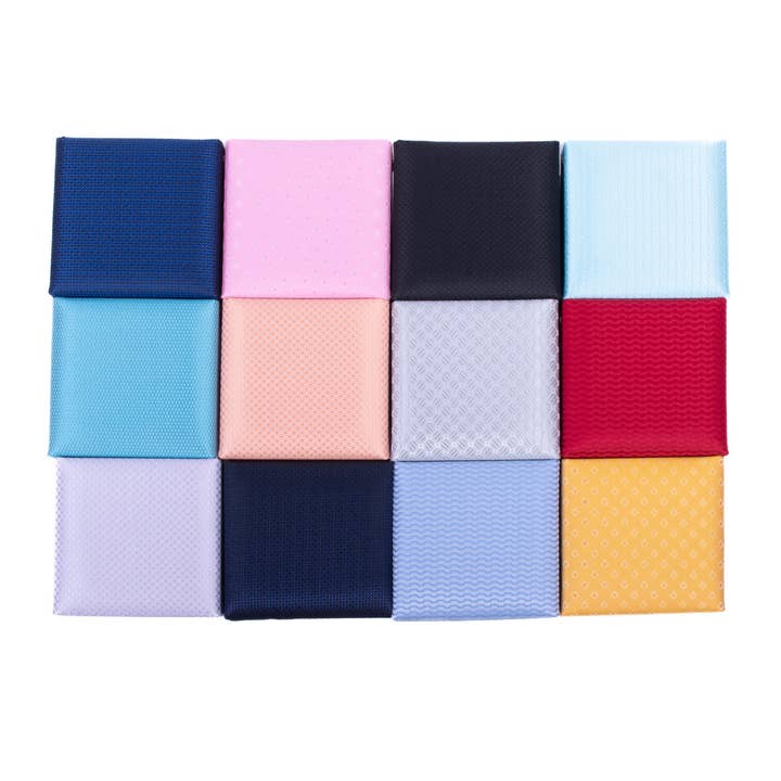 Selini New York - Vente Boutons de manchette - Ensemble de boutons de manchette à cravate en boîte, 12 pièces, PWFB4000-SS1