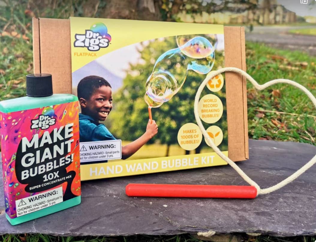 Dr Zigs - Wholesale Bubble wand – Child - Hand Wand Flatpack Bubble Kit