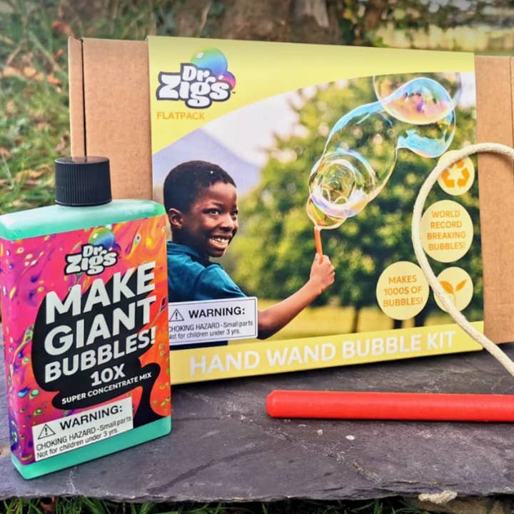 Dr Zigs - Wholesale Bubble Wand - Kids - Hand Wand Flatpack Bubble Kit