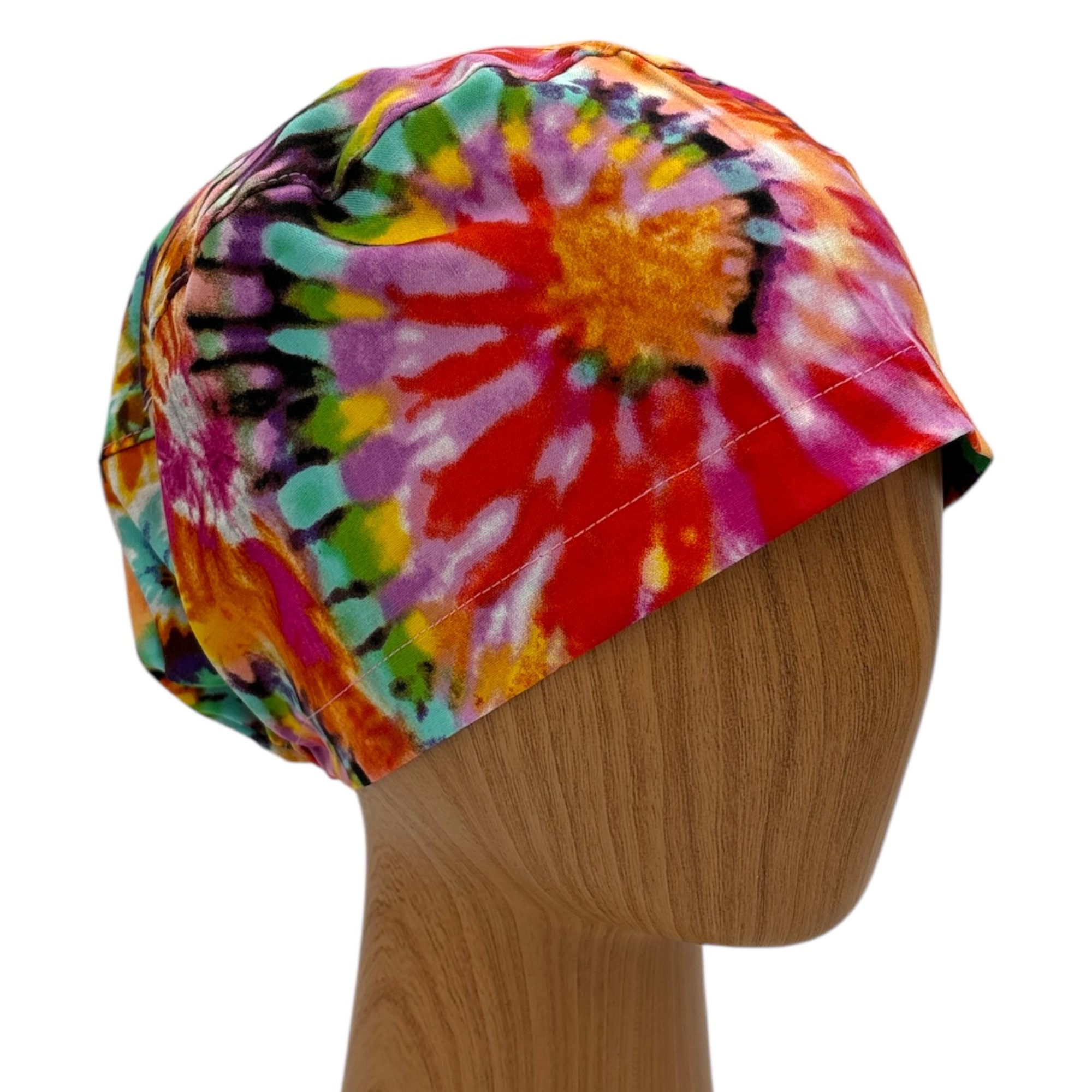 SewingLabPlus - Wholesale Healthcare Uniform - Women's - Scrub Cap Euro Style Tie Dye Scrub Hat Healthcare Accessory1