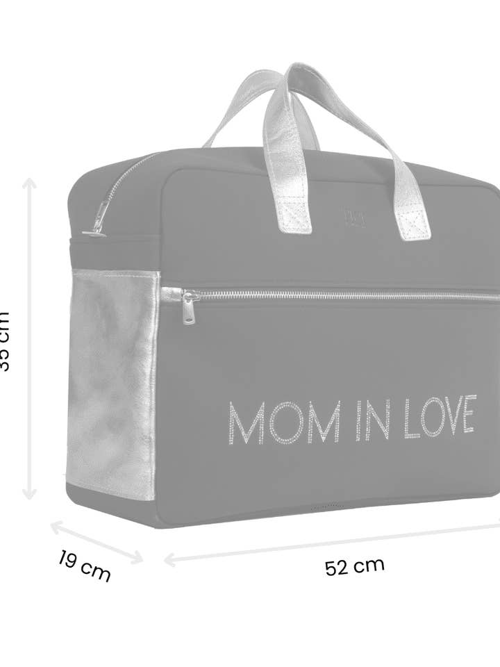 Borsa da Passeggino con Ricamo - Tokio Nero per la vendita all'ingrosso da parte di TICI Handmade