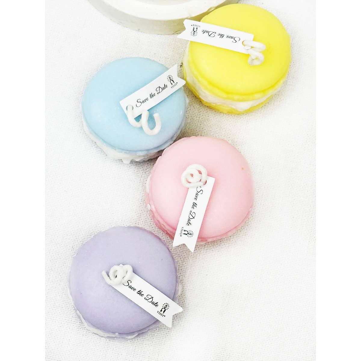 MIX COLOR Candle of Macaron with Scents for wholesale on Faire8