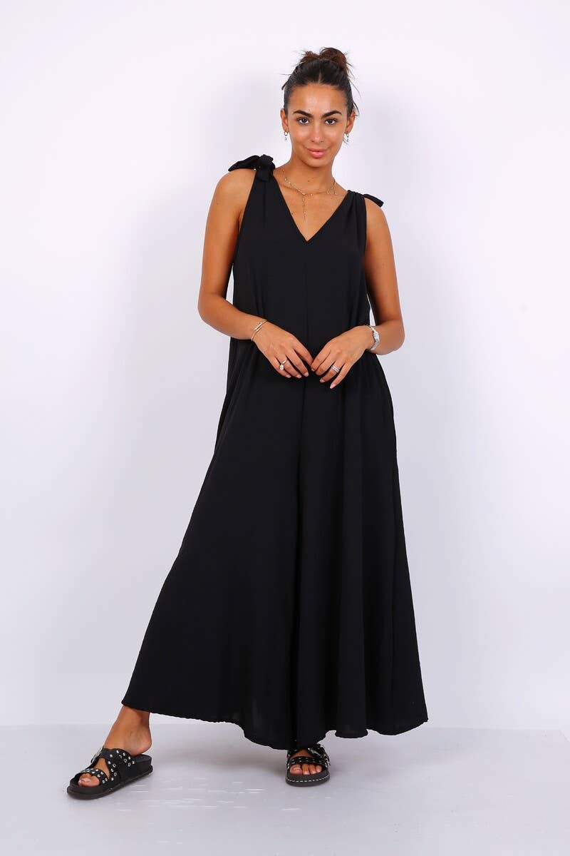 LORIANE - Vente Combinaison – femme - 10816 - COMBINAISON LARGE SANS MANCHE UNI25